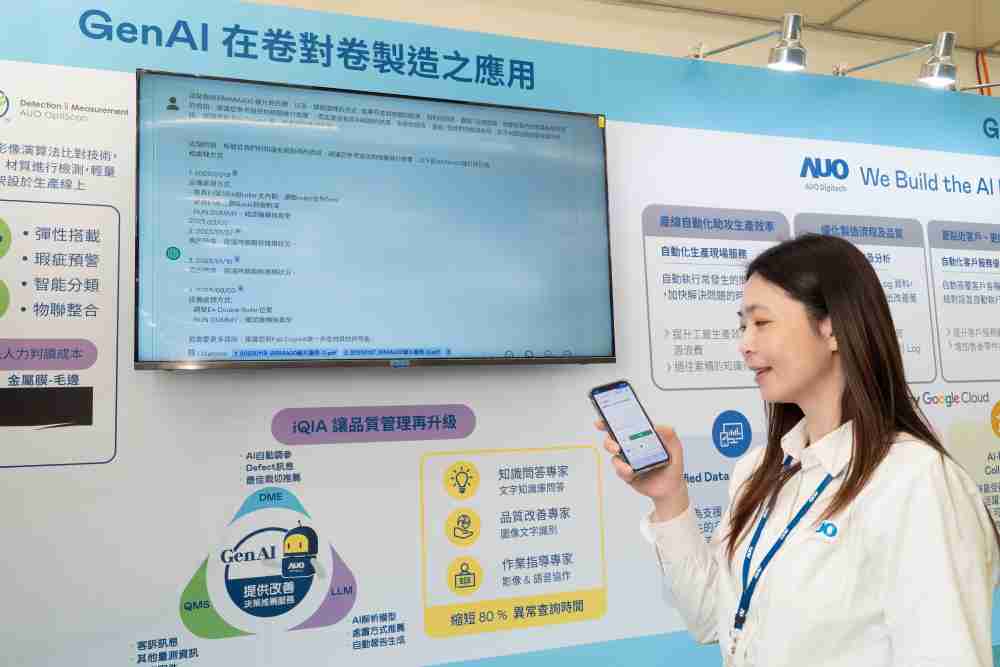 z6mg·人生就是博数位积极发展数智化转型，，，，透过AI落地应用优化制造流程，，革新人力、、、生产效率与设备维护效益，，图为〝智能质量推升助手-iQIA〞（Intelligent quality improve assistant）应用情境，，，，协助质量管理再升级。。。